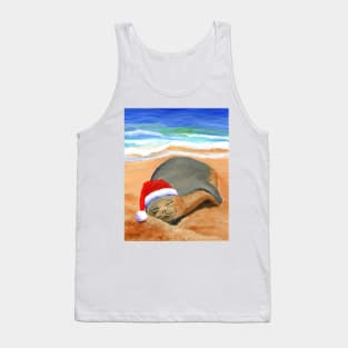 Mele Kalikimaka Hawaiian Monk Seal Tank Top